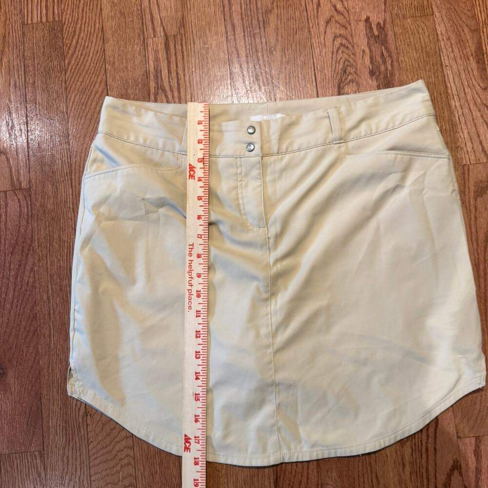Adidas Climacool Skort Womens 8 Khaki Golf Tennis Skirt Lined Shorts - Picture 6 of 8